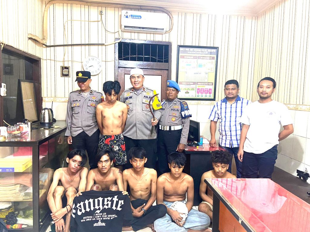 Bawa Sajam untuk Tawuran, 6 Remaja Gangster Diamankan Polisi