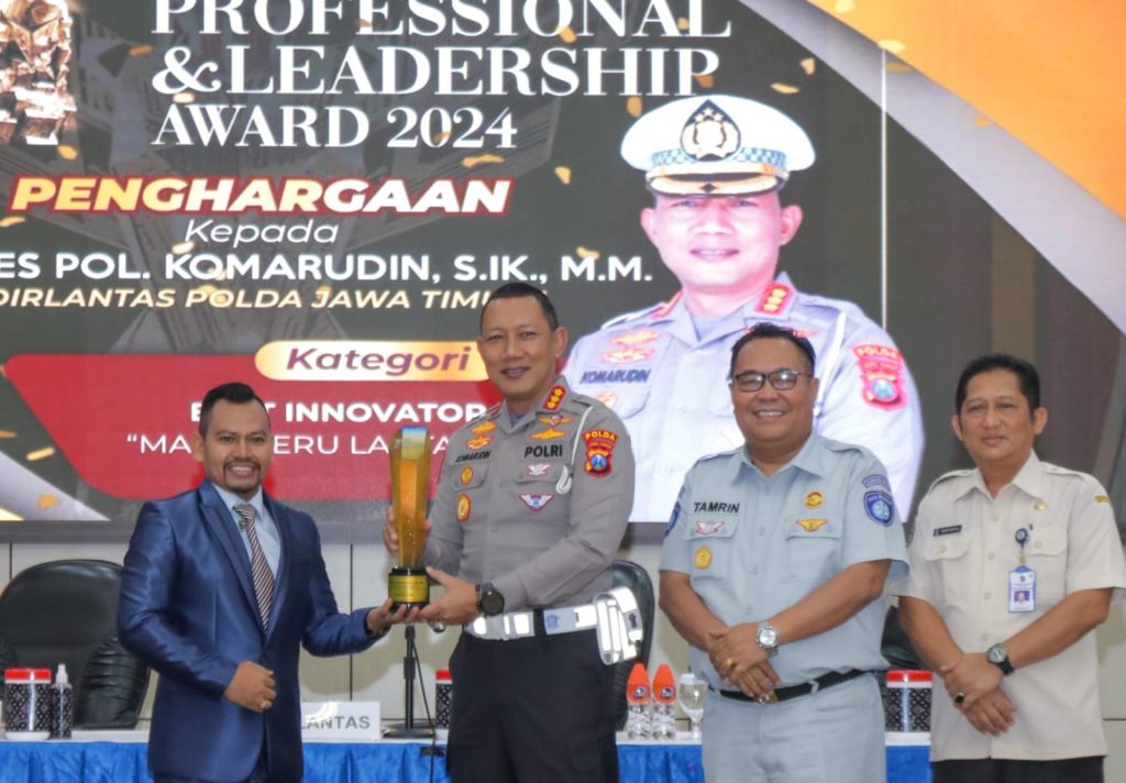 Dirlantas Polda Jatim Raih Penghargaan Level Asia sebagai “Best Innovator”