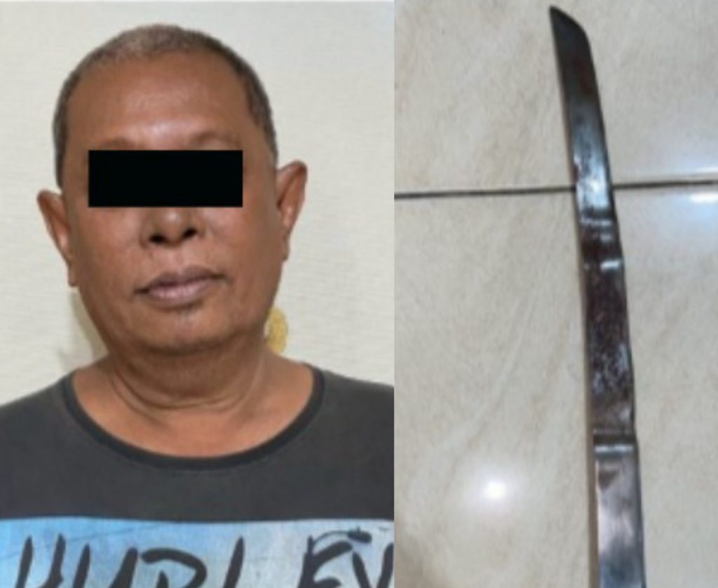 Pelaku R saat ini diamankan Polsek Semampir Surabaya (foto:samsul 