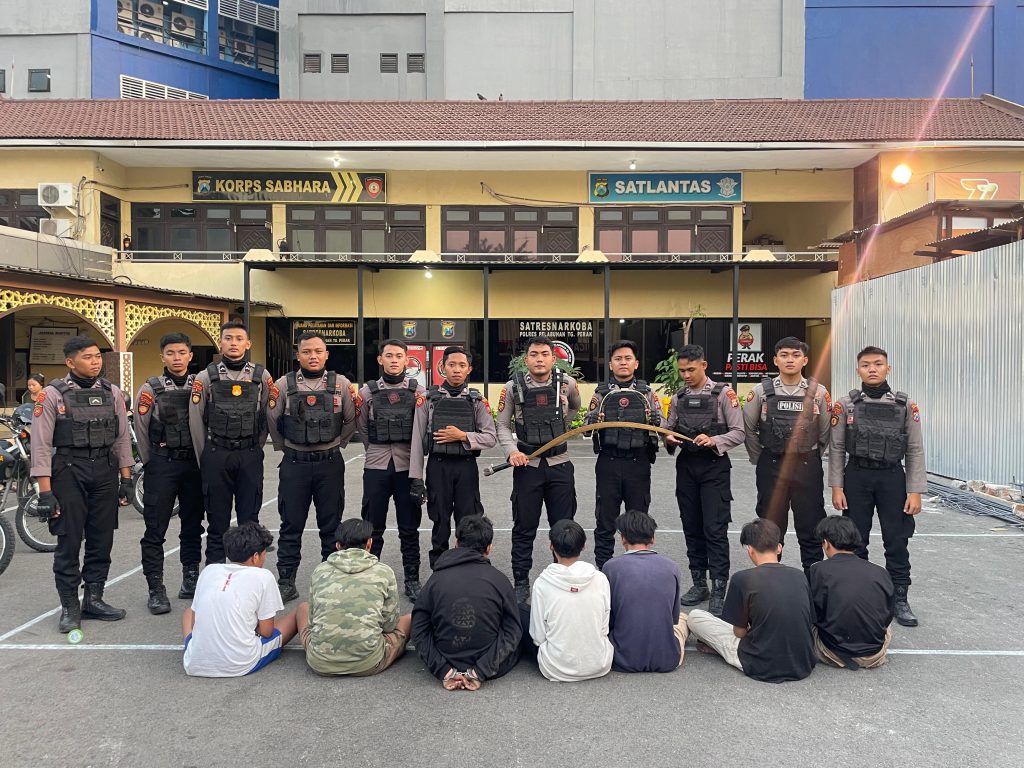Polisi Bekuk 7 Kelompok Gang Allstar di Tenggumung Baru Surabaya