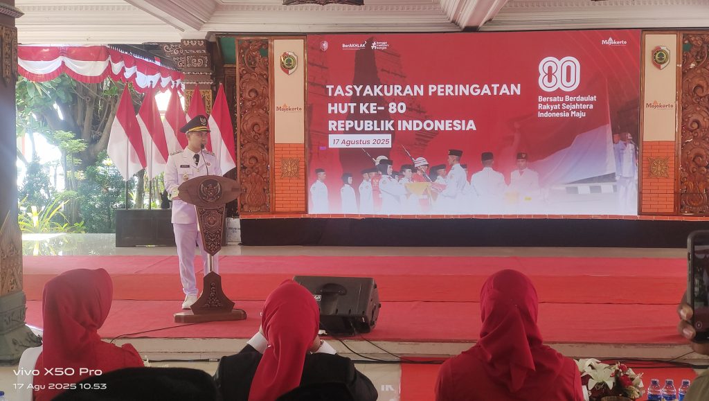 Tasyakuran HUT RI, Bupati Mojokerto Ajak Perkokoh Nasionalisme & Cinta Tanah Air