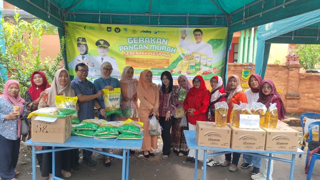 DKPP Kota Mojokerto dan Bulog Cabang Mojokerto Laksanakan Gerakan Pangan Murah Serentak