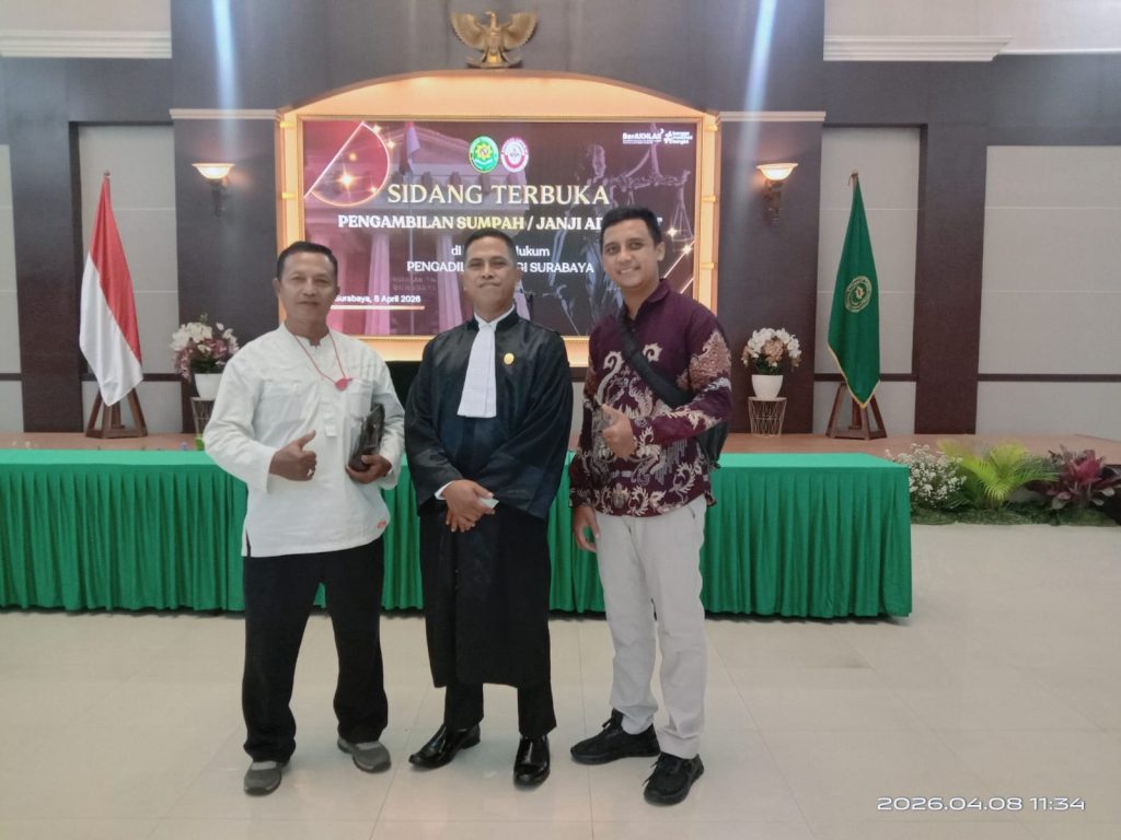 Pimpinan Redaksi Majalah Global Mengucapkan Selamat atas Disumpahnya Hadi Purwanto sebagai Advokat