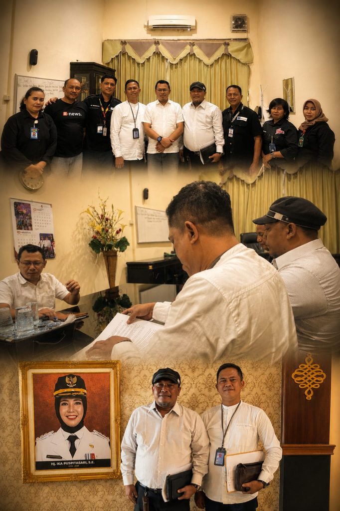 Kuasa Hukum Majalah Global Audiensi dengan Kabag Hukum Pemkot Mojokerto, Pertanyakan Izin Edar Pangan Pelaku Usaha